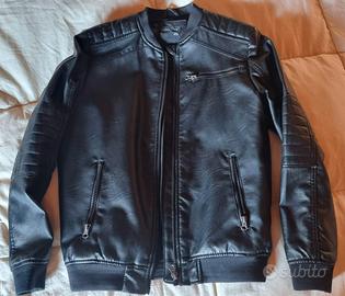 Giubbotto in eco-pelle da bambino Tg. 10-11 anni