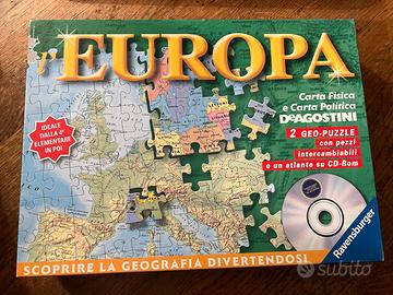 Puzzle Ravensburger "Europa" 2x200 Pezzi + CD-Rom
