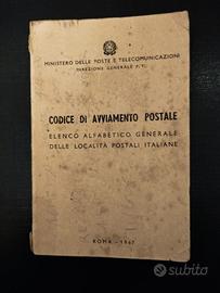 Codice di Avviamento postale 1967 Ministero PPTT