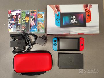 Nintendo Switch completa con 4 giochi