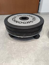 Pesi Technogym,panca kettler e trampolino.