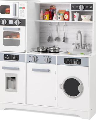 Cucina Giocattolo per Bambini Legno Suoni e Luci