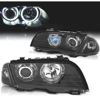 FARI BMW E46 4 PORTE 98-01 ANGEL EYES CCFL FONDO N