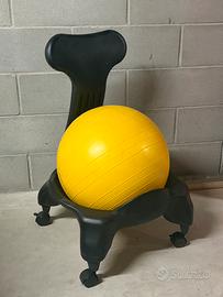 Sedia ergonomica con palla