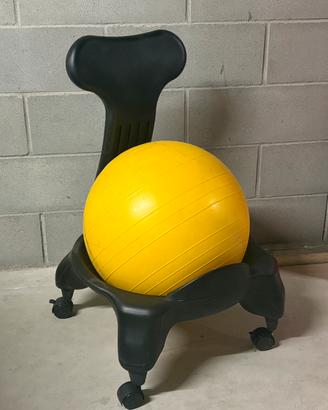 Sedia ergonomica con palla