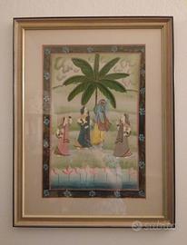 Quadri con tele decorate in stile asiatico 