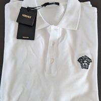 Versace polo uomo bianca tg. L