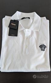 Versace polo uomo bianca tg. L