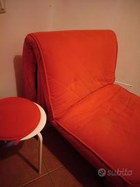 Divano letto arancione