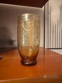 5 Bicchieri  tumbler vintage ambrati