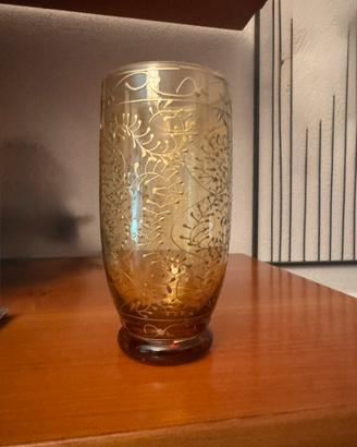5 Bicchieri  tumbler vintage ambrati
