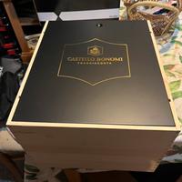 Prestigiosa cassetta Franciacorta castello Bonomi