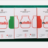 5 Euro Nutella 2021 Italia Trittico Monete FDC SER