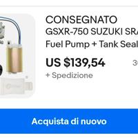 suzuki pompa carburante srad gsxr 750