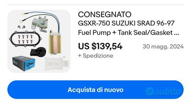 suzuki pompa carburante srad gsxr 750