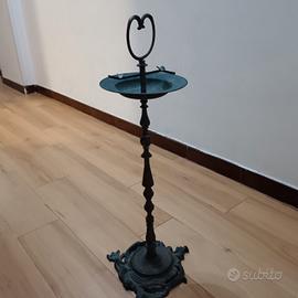 posacenere vintage anni 50 ottone o rame piantana