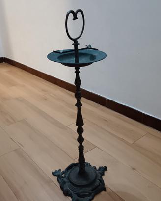 posacenere vintage anni 50 ottone o rame piantana