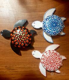 Tartaruga fermacarte soprammobile centrotavola 