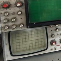 Schermo oscilloscopio vintage