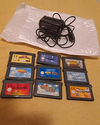 Alimentatore nintendo Game boy micro e giochi