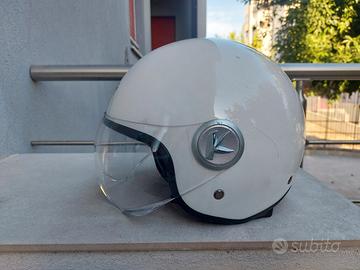 Casco Jet Moto Scooter Bianco 