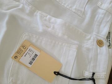 Gonna Lunga Denim Bianco Scotch & Soda
