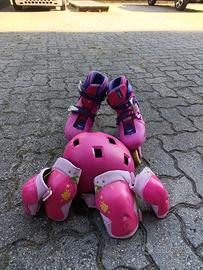roller bambina con protezioni