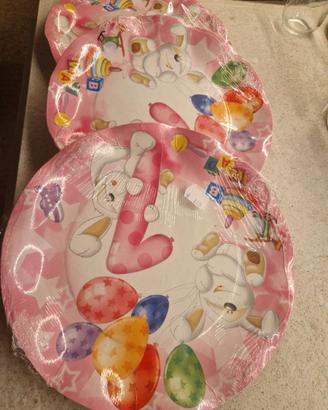 Piatti bimba 1o compleanno