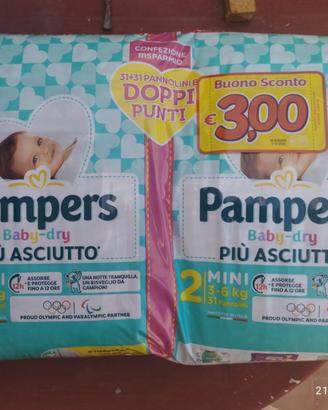 pannolini Pampers Baby-Dry – Taglia 2 - 12 pacchi
