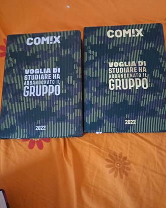 agenda comix lotto 2 pezzi scegli la tua diario 