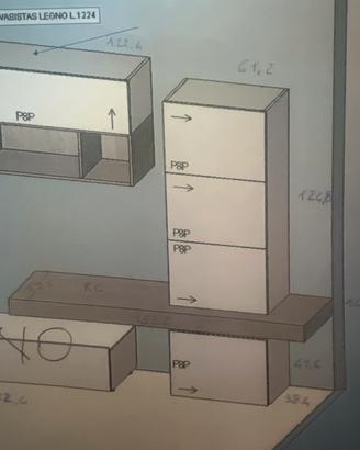 Pensile a colonna soggiorno