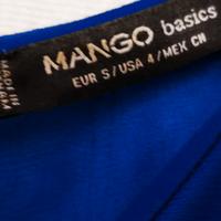 vestito bluette a tubino elegante marca Mango Basi