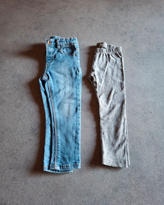 Set 2 pezzi leggings Losan e jeans Zara 92 cm 