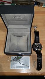 chronotech prism nero con cinturino pelle 
