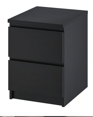 comodino malm nero