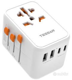 TESSAN Adattatore Universale da Viaggio, GaN Ricar