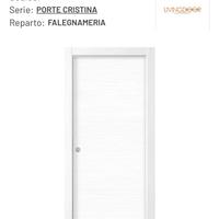 porta scorrevole bianca 