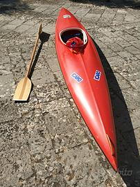 Kayak Canoa Icaro Bernardini + pagaia in legno