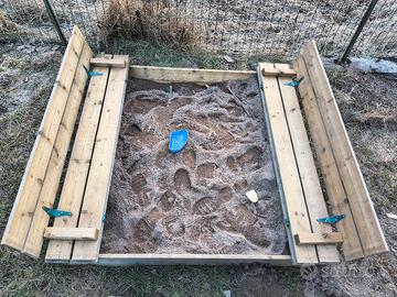 Sabbiera per bambini da giardino 