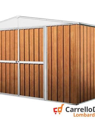 Box in Acciaio da giardino 360x345cm fin legno