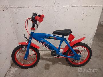bicicletta spiderman 14''