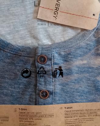 maglietta di cotone da uomo taglia XL 56 - 58 