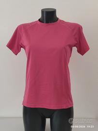 T-Shirt Sportiva Donna Fucsia Decathlon