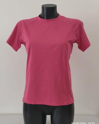 T-Shirt Sportiva Donna Fucsia Decathlon