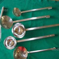 Mestoli ramaiole frusta professionali 18/10 nuovi