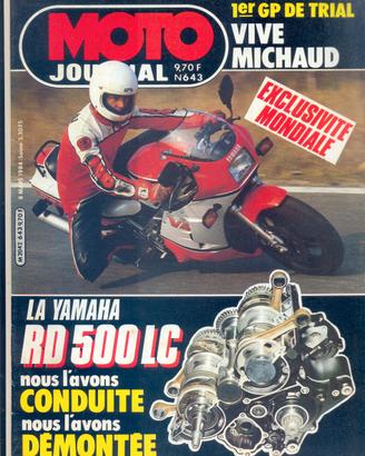 Rivista francese MOTO JOURNAL numero 643 del 1984