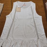 Top bianco smanicato Essentials by Conbipel, Nuovo
