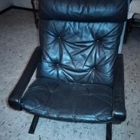 poltrona in pelle vintage