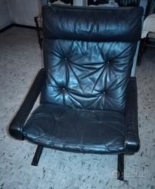 poltrona in pelle vintage