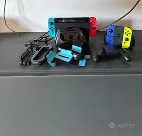 NINTENDO SWITCH+2 JOY-CON EXTRA+ACCESSORI